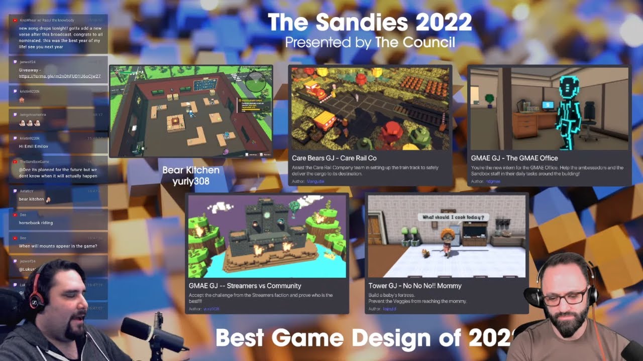The Sandies 2022 - The Sandbox Game Awards Presented by @TheCouncilTech - Hosted by @KamiSawZe an&hellip;