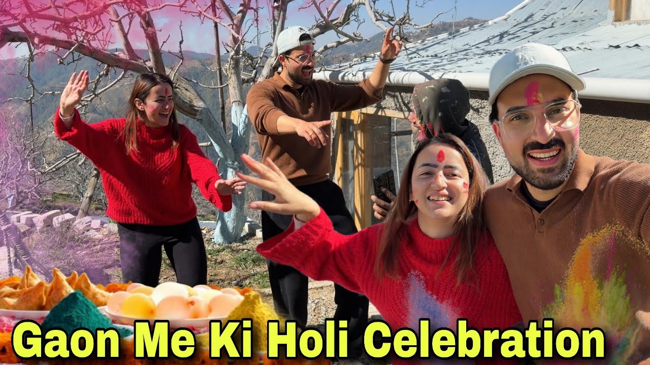 Gaon Me Celebrate Ki Humne Holi || Rajat Ke Hue Bure Haal || Jyotika and Rajat