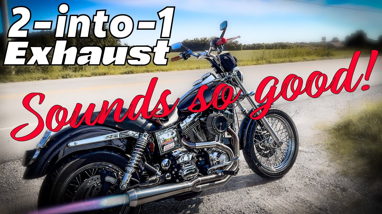 Выхлопная система Bassani Road Rage 3 (2-в-1) на моем Harley Dyna