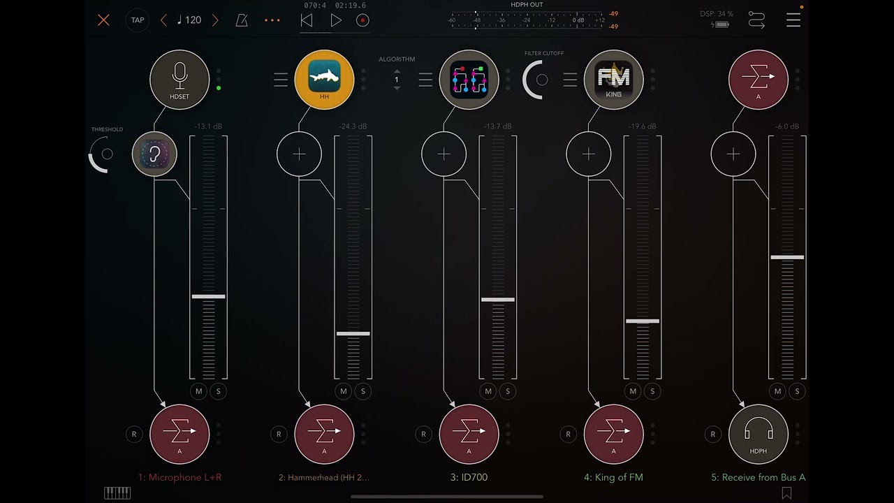 Recording basics, audio routing, Sync quantum and arming channels in AUM