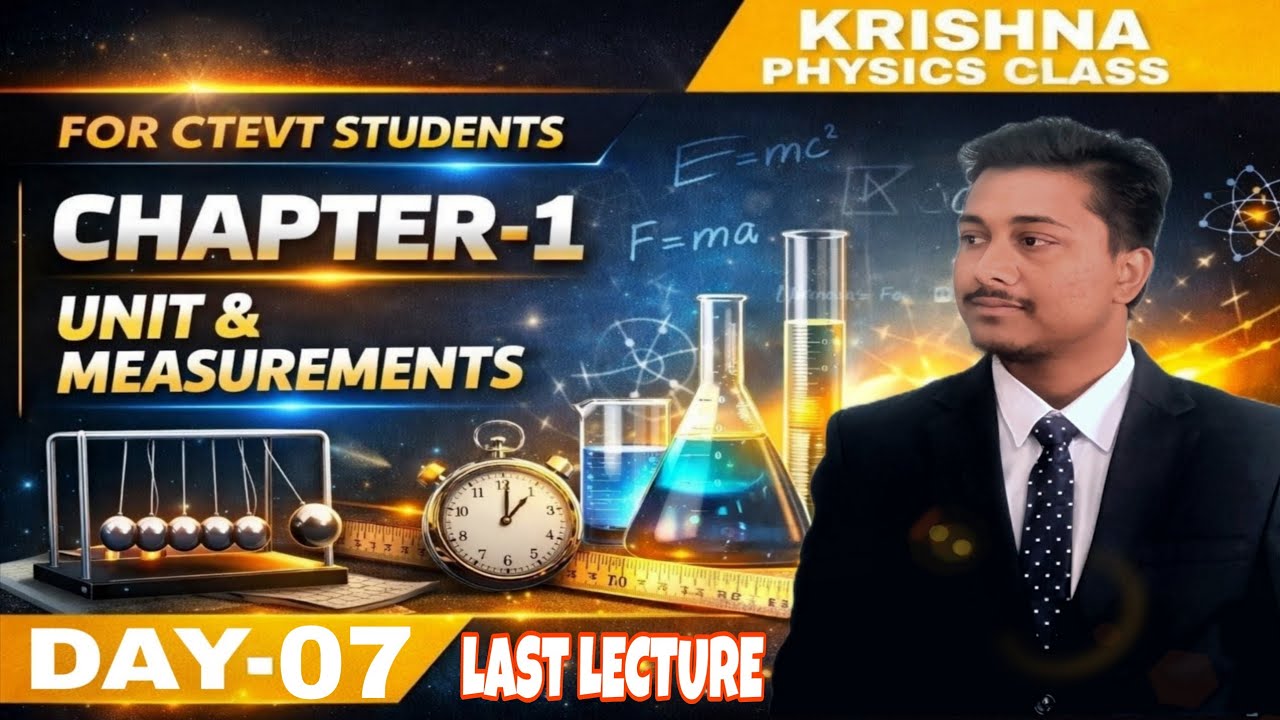 Unit and measurements lec-07 || Class11 || CTEVT || Mechanics ||