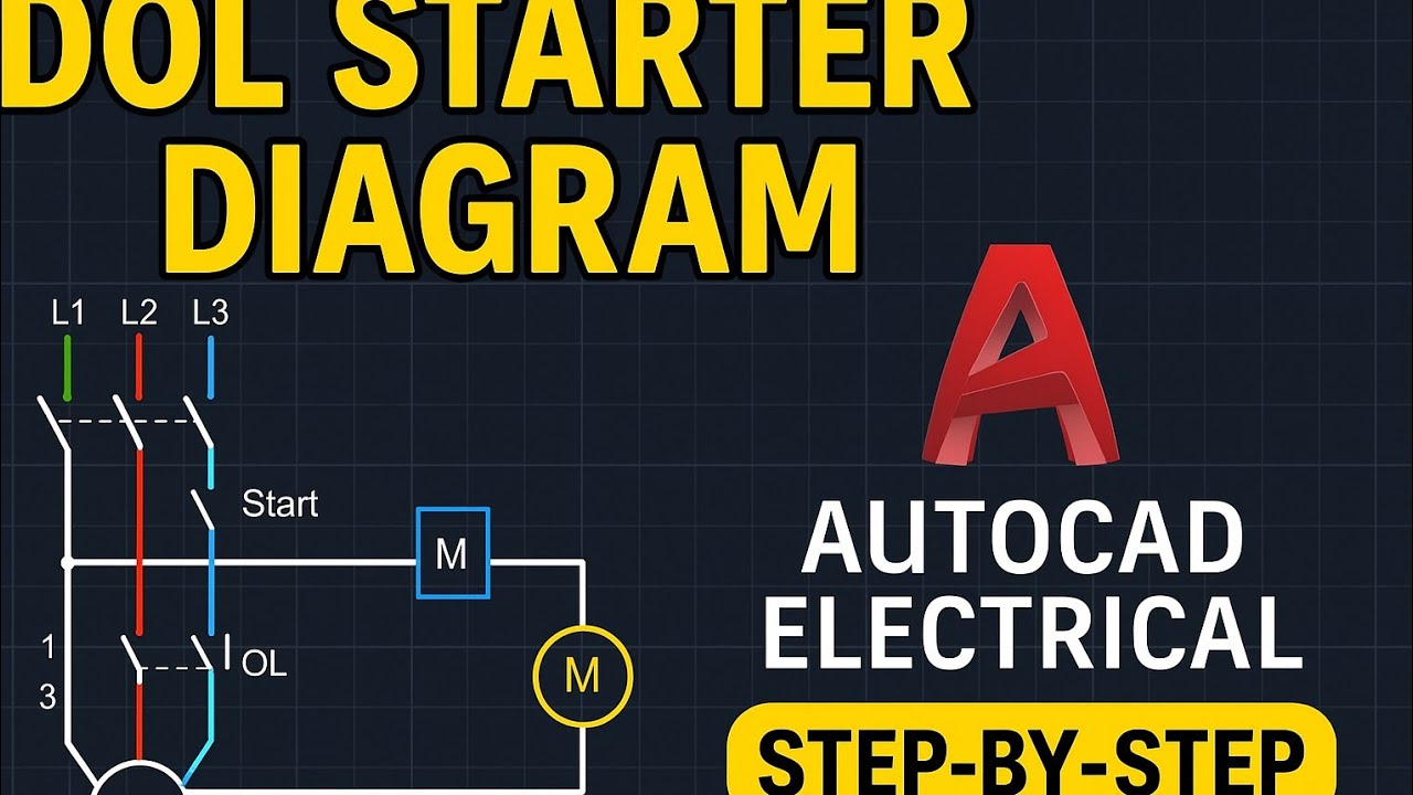 3,  How to draw DOL stater control diagram