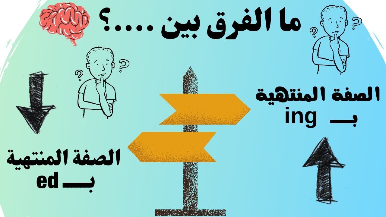 الصفات ب ing و ed - الفرق بين الصفات بال ing وال ed - Adj +ing VS Adj +ed  مستر / سيد الظنة