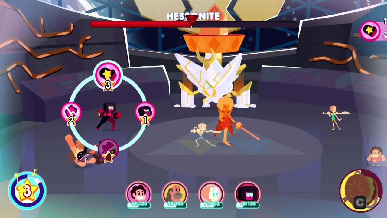 Steven Universe: Save the Light Hessonite Boss Fight + Alternate Ending/Credits
