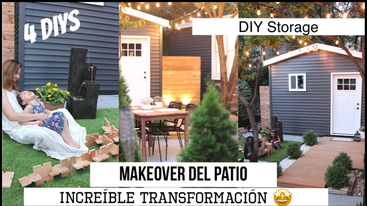 RESTAURAMOS TODO EL PATIO 🤩DIY Storage, Pasto Artificial + Pintura de exterior y mucho mas