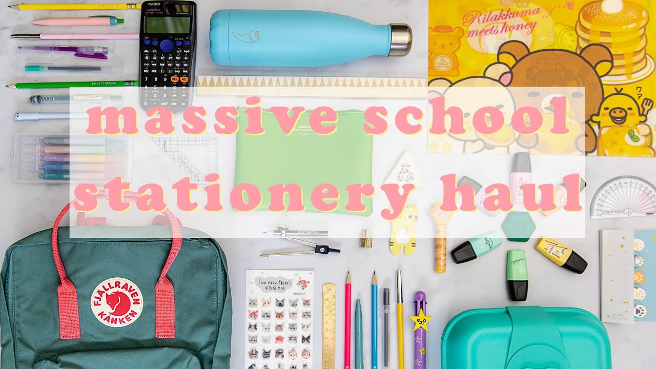 Massive Secondary School Stationery Haul | London Stationery Shops | Japanese Korean