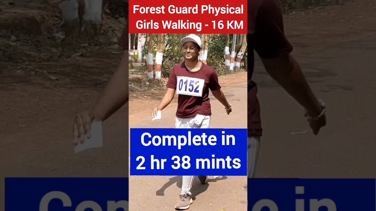 Forest Guard 16 km Girls Walking 🔥🔥 /#forestguard #osssc #physical #running #shorts #viralshorts