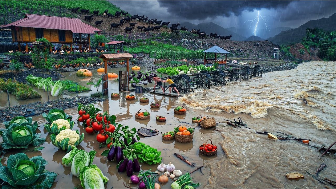 5 лет автономного существования &mdash; пережили жестокие наводнения, собирая и продавая всё, что вырастил