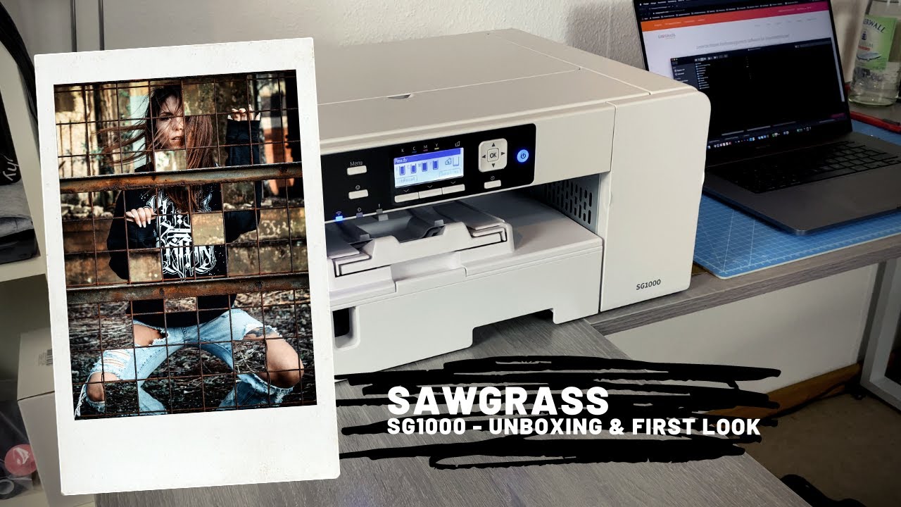 Sawgrass SG1000 - Unboxing / Einrichtung und first Print - Sublimation
