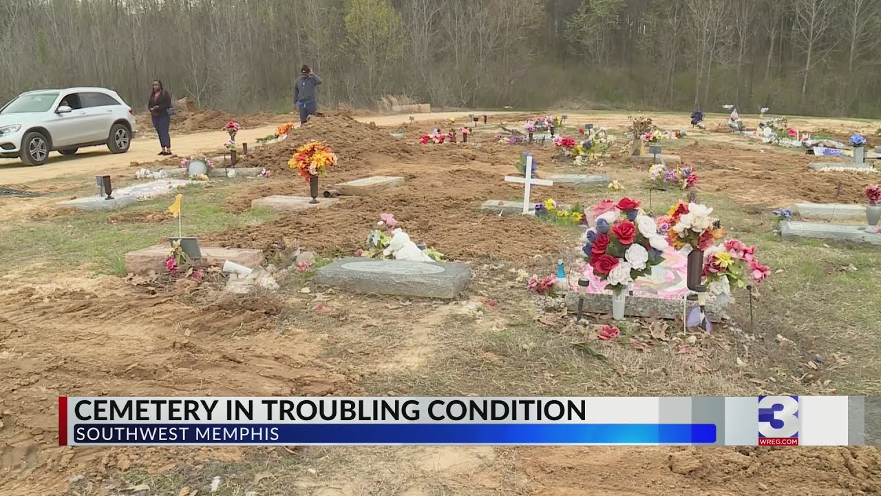 &lsquo;It&rsquo;s very disrespectful&rsquo;: Families find Memphis cemetery in ruins