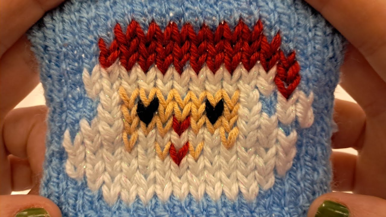 Düz Örgü Üzerine Noel Baba İşleme / Merry Christmas / Knitting Santa Claus