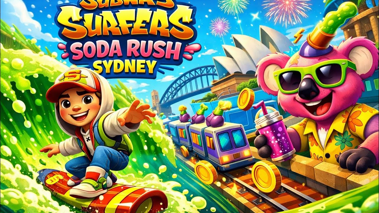 Subway surfers Sydney soda rush challenge x10 cans #subwaysurfers 