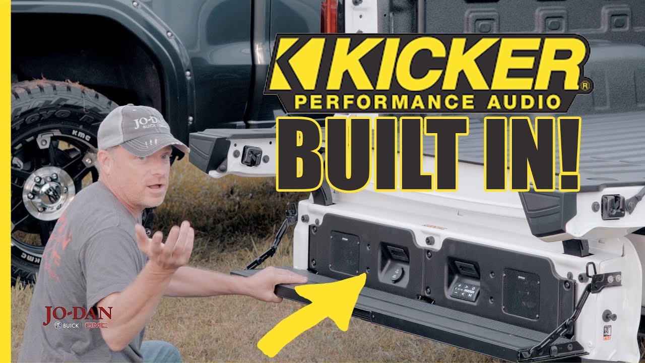 Kicker Audio System in the GMC Multi-Pro Tailgate [overview]
