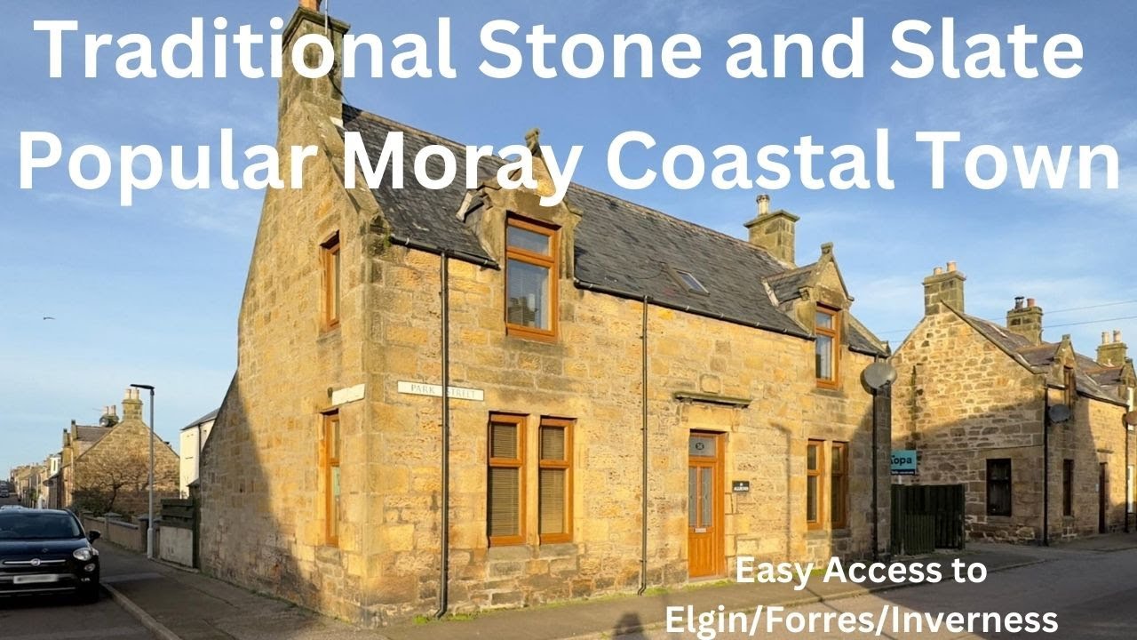 Traditional Stone and Slate Detached House - On The Moray Coast - £215000 / $265K