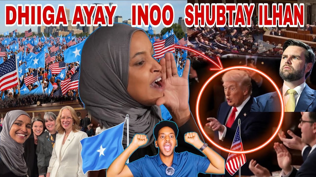 Guushi ugu weyneyd🇺🇲🇸🇴Trump oo isku ceebeyay congresska khudbadiisi #SOTU uu somalida Xooga kusaaray