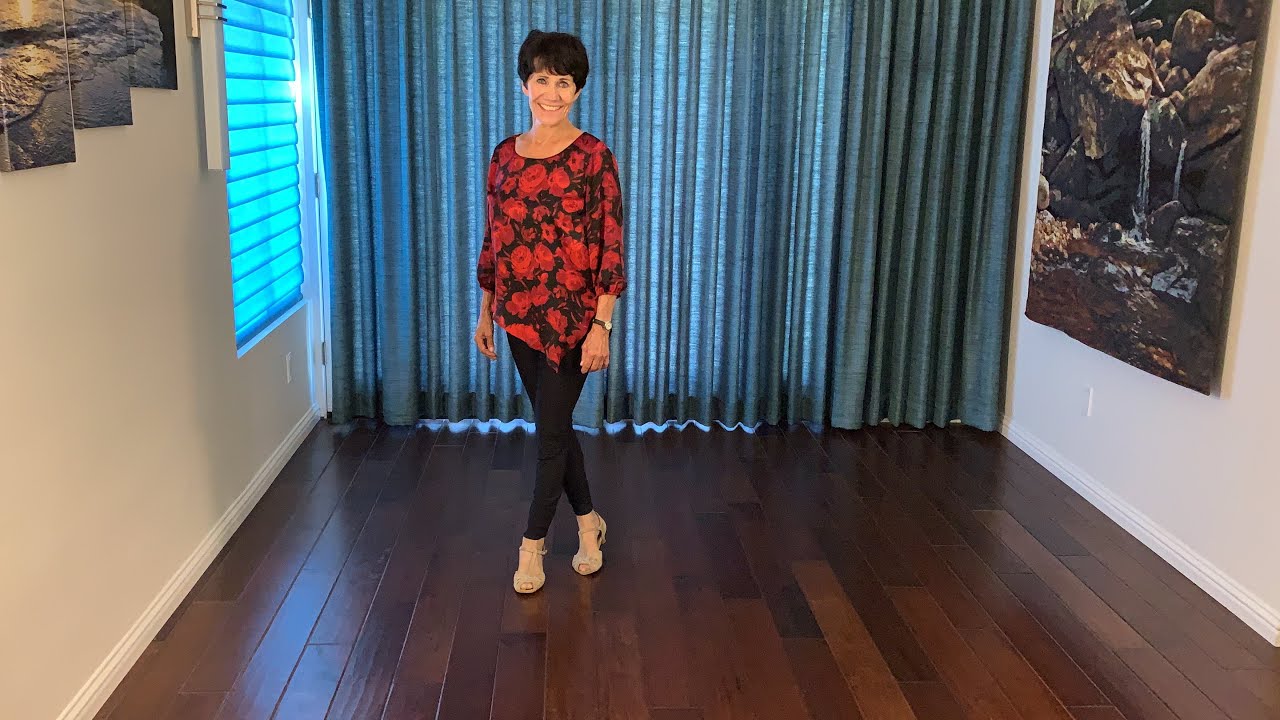 Denver Cha Cha line or couples dance demonstration and tutorial by Stephie