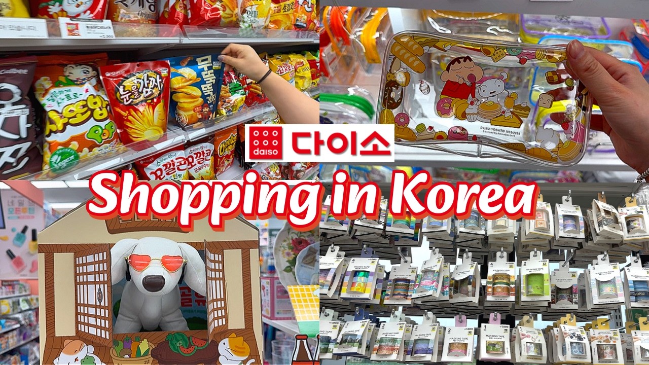 Shopping in Korea vlog | Daiso Haul from a Small Town 🇰🇷 | Summer edition