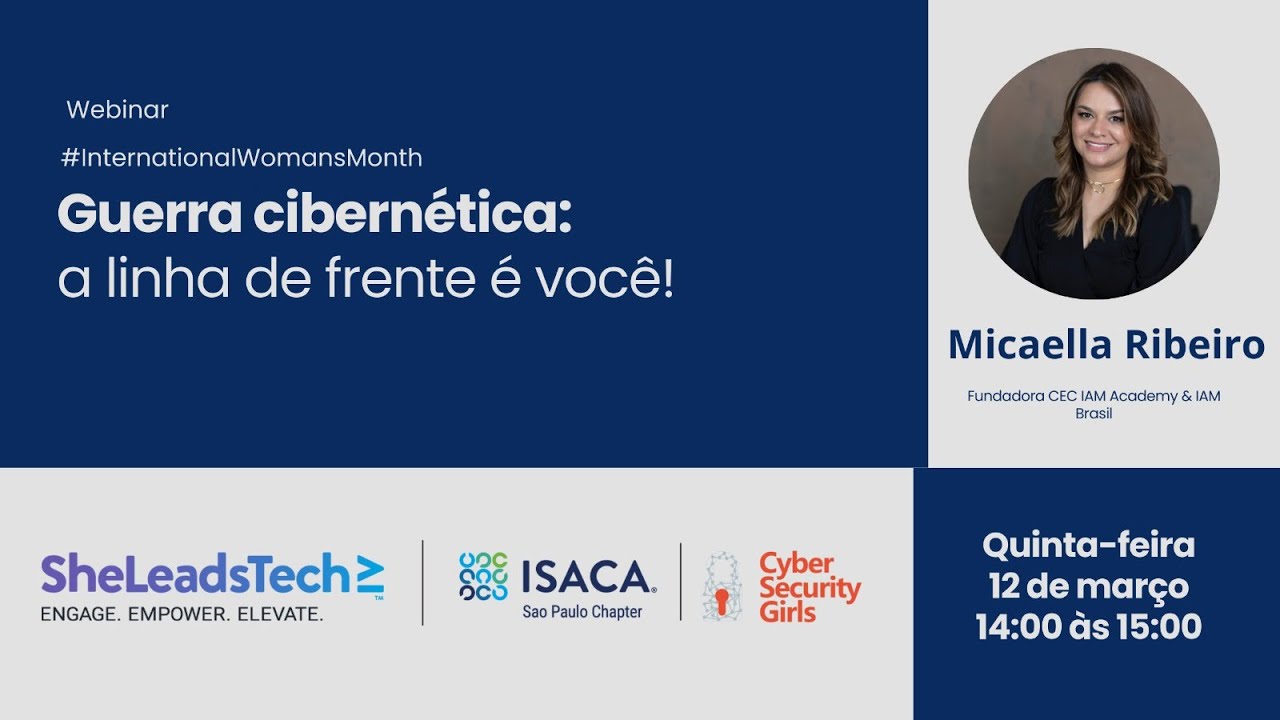 Webinar Guerra cibernética a linha de frente é você!