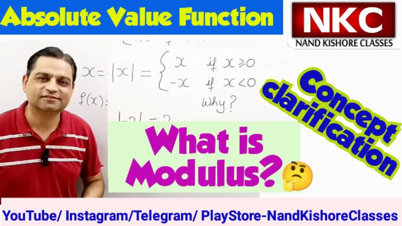 Absolute Value Function | What is Modulus? | Concept Clarification