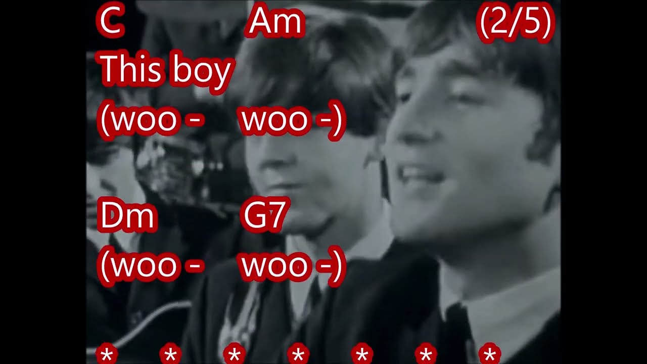 This Boy (The Beatles) - (MR , 월드팝송 반주)