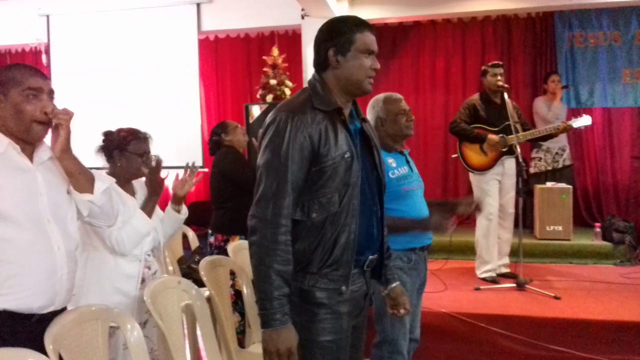 Du sang jesus dans mo la vie (sing by pastor seeven armoogum at SHEKINAH CHURCH BOULET ROUGE FLACQ)