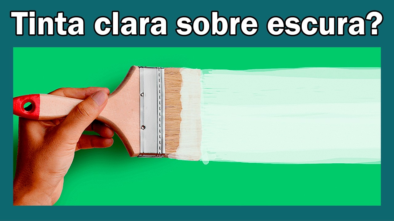 Pode Passar Tinta Clara em Cima de Tinta Escura?