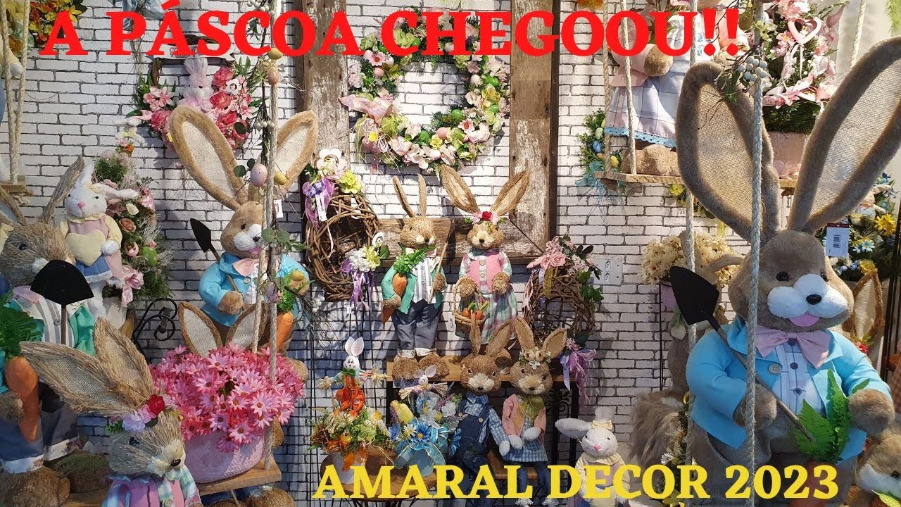 LINDOS ACHADINHOS DE DECORAÇÃO DE PÁSCOA 2023/AMARAL DECOR/ENFEITES DE PÁSCOA/A PERUA CHEGOOU!!