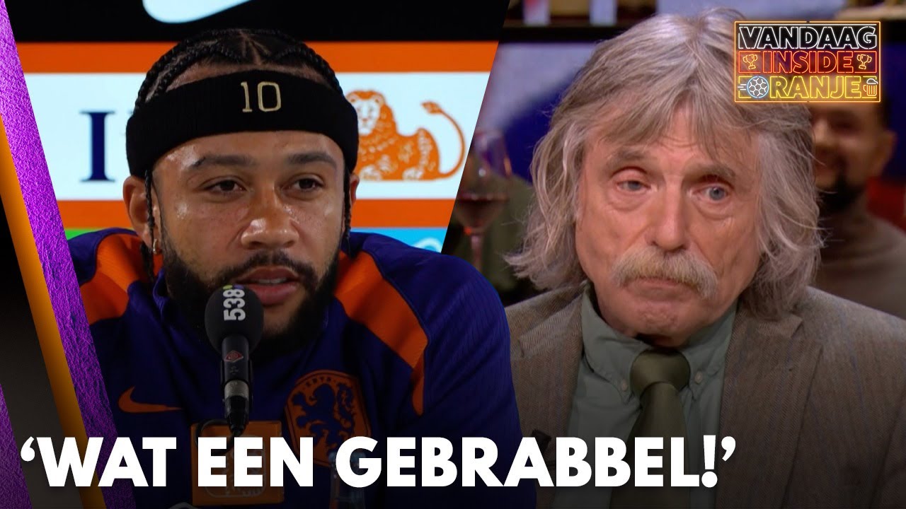 Johan ziet Memphis Depay op persconferentie Oranje: 'Wat een gebrabbel!' | VANDAAG INSIDE ORANJE