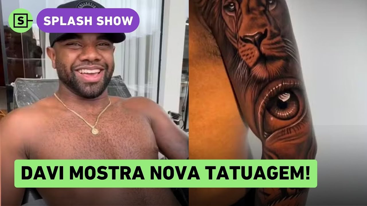 Davi Brito fecha o braço e mostra resultado de tatuagem em vídeo! Saiba o que ex-BBB tatuou!