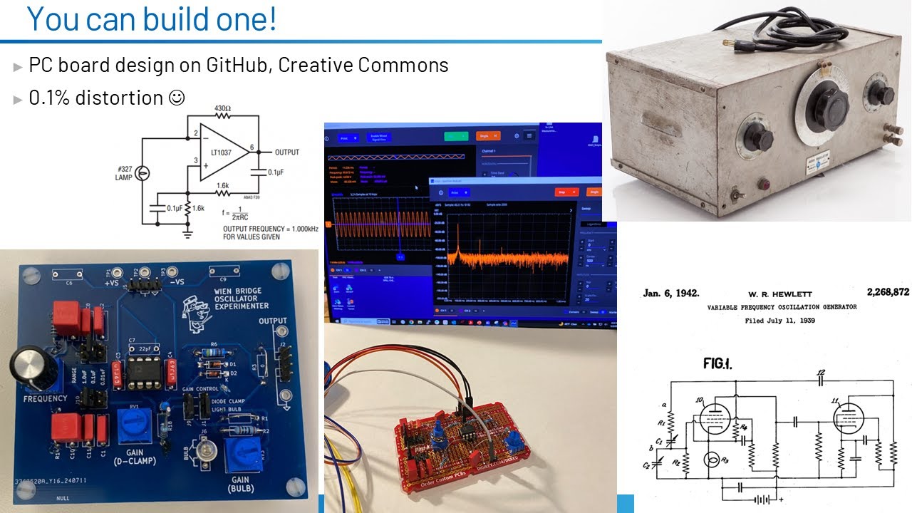 A Low-Distortion Wien Bridge Oscillator You Can Build! (with Theory, Simulation, and Testing)