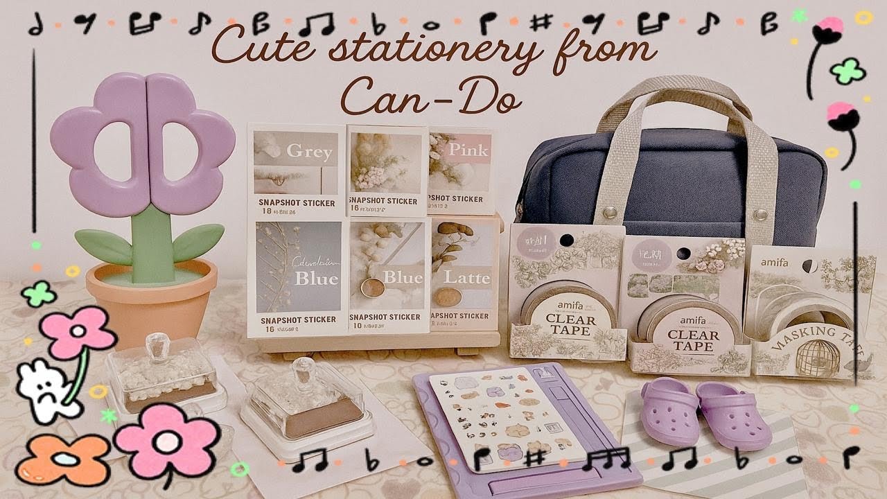 Can-doのかわいい文房具  🌼 🌷Japanese Cute stationery from Can-do