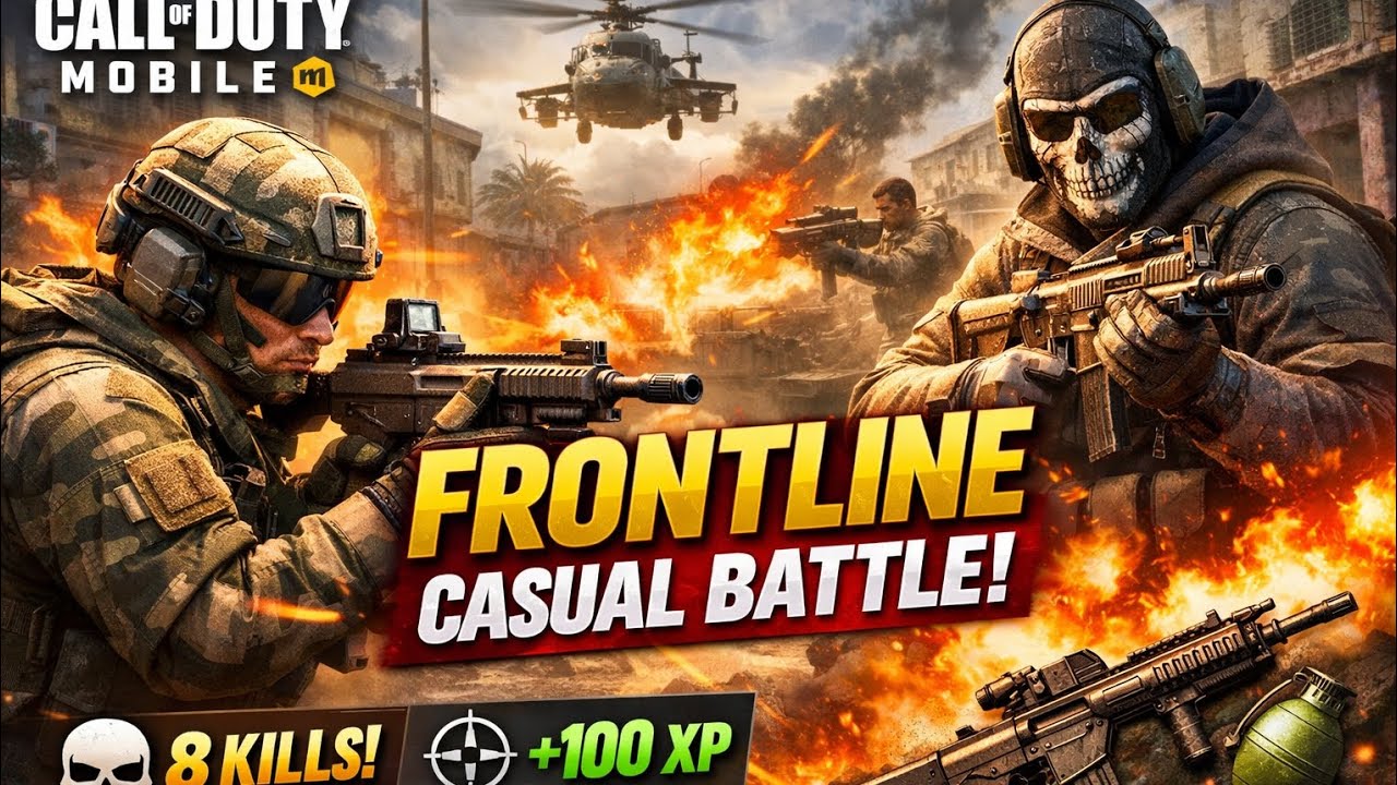 Frontline Casual Battle | Call Of Duty Mobile Multiplayer Gameplay (Intense Action!) #callofduty