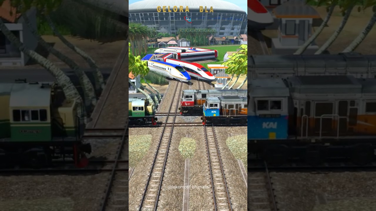 2 High Speed Trains Cross During a Dangerous Train Clash #train #railroad #railtrack #railway