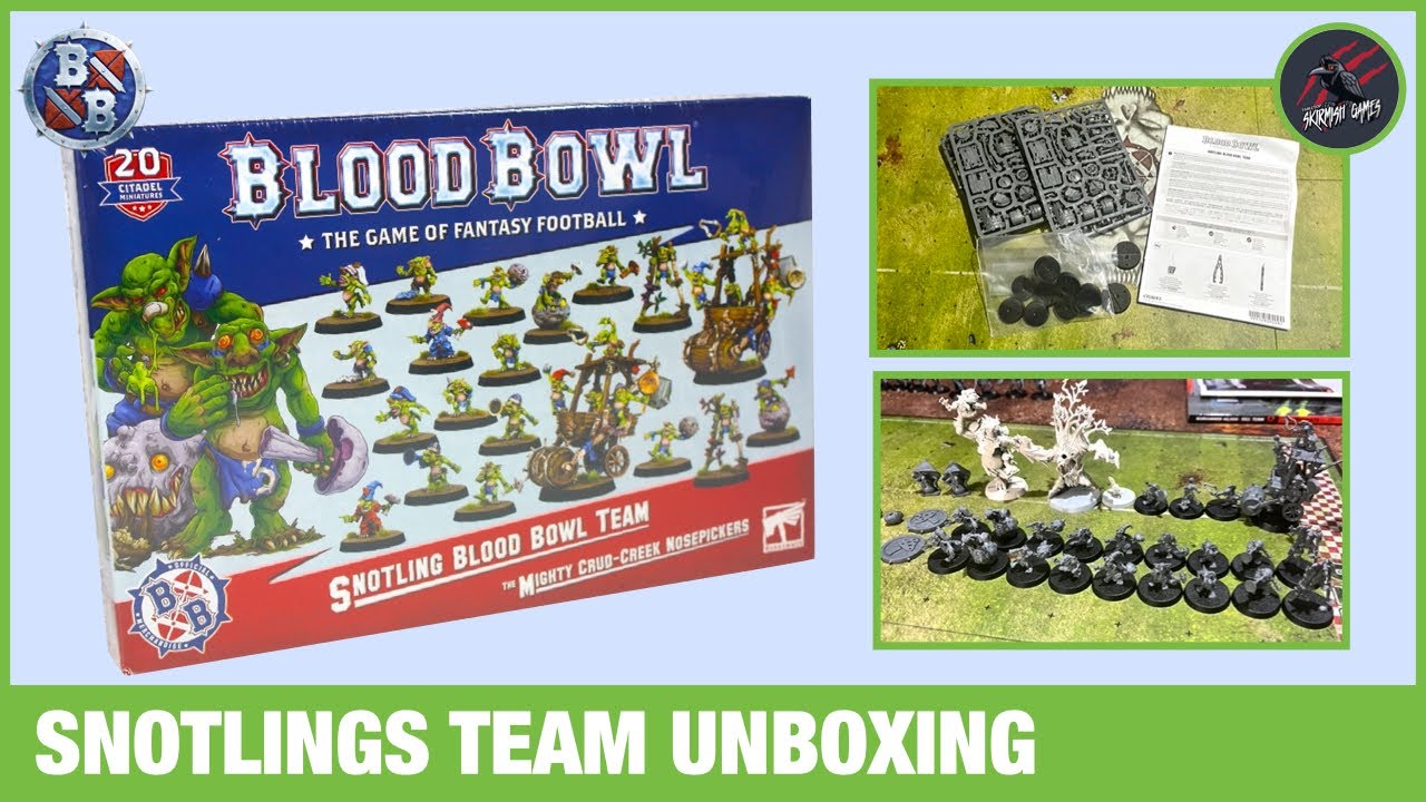 BLOODBOWL SNOTLINGS TEAM UNBOXING & BUILD - Putting A Team Together For A New Club League