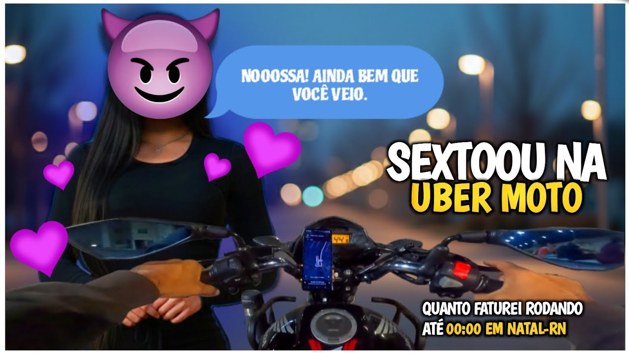 UBER MOTO- QUANTO EU FIZ NA SEXTA-FEIRA RODANDO A NOITE-