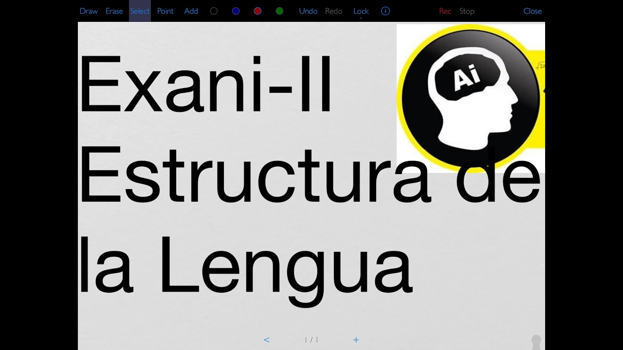 Exani-II Estructura de la lengua