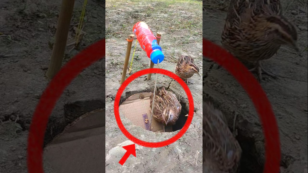 Hole Bird trap // Bird trapping #trap
