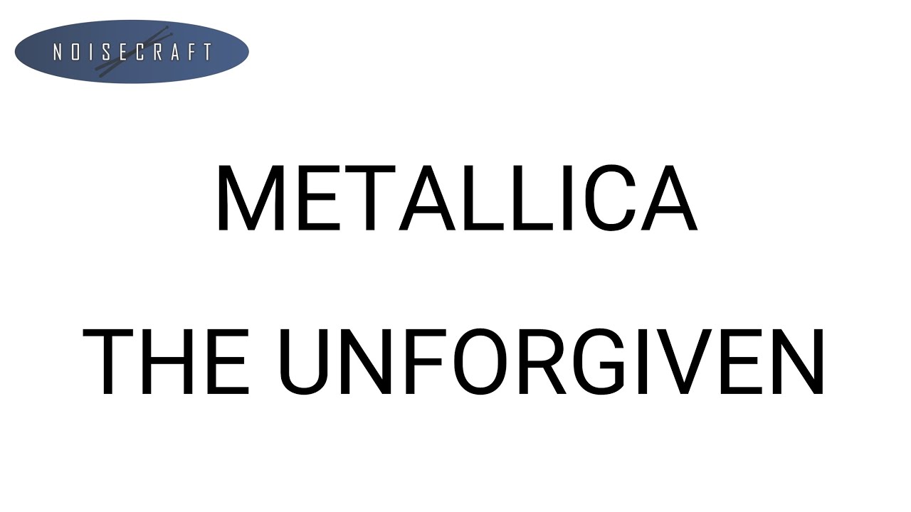 Metallica - The Unforgiven Drum Score