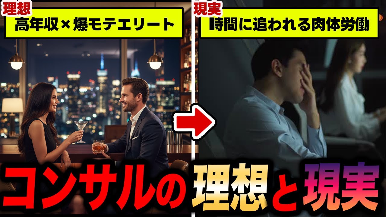 【ワークライフバランス崩壊】コンサル業界に入社する前とした後のヤバすぎるギャップ5選