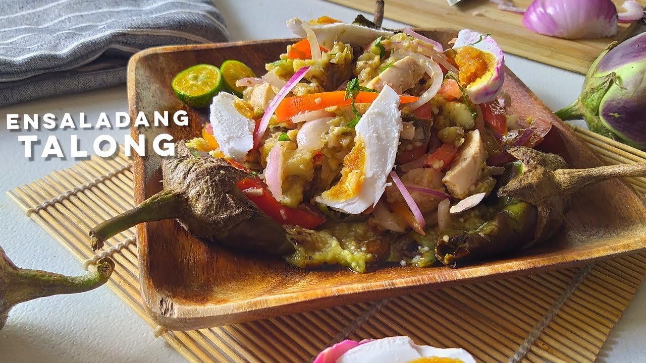 Ensaladang Talong Recipe | Filipino Grilled Eggplant Salad Recipe