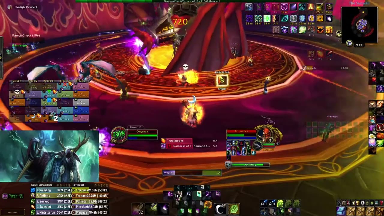 WoW TBC Kil'jaeden kill - Moonkin/Balance Druid POV