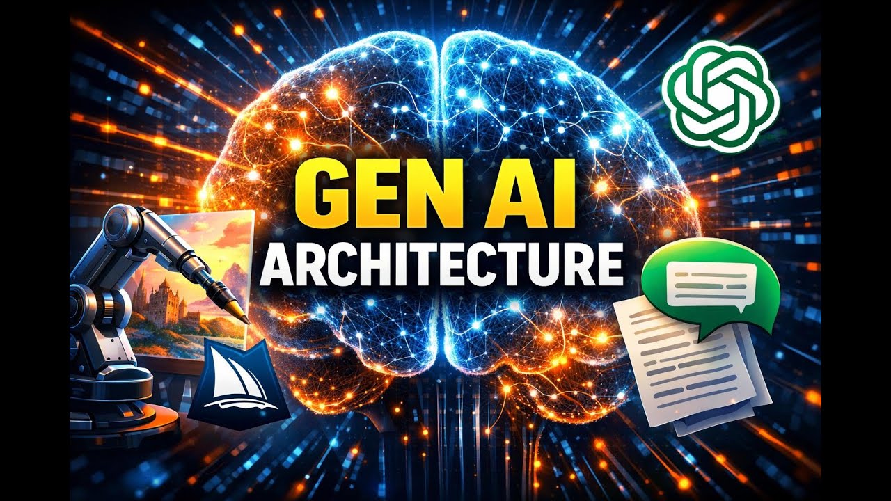 1. Generative AI Architecture: How Transformers and GANs Create Content -- Explained In Hindi