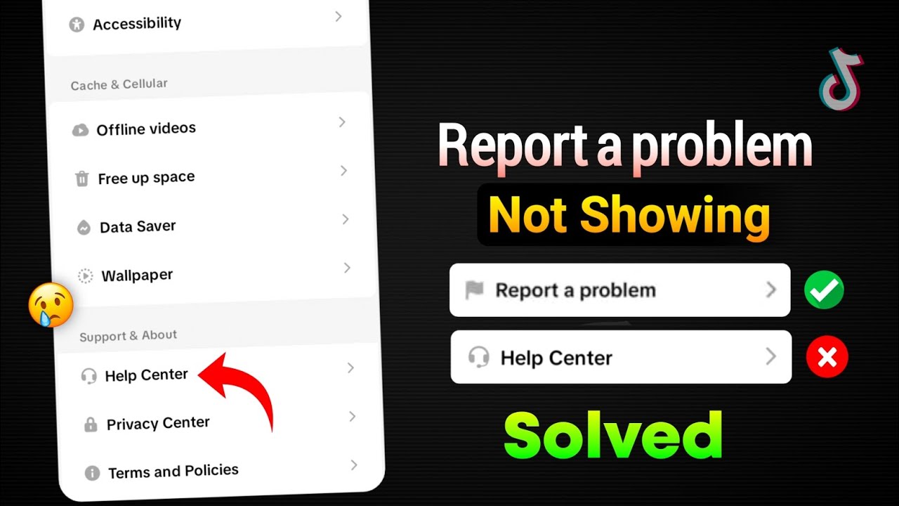 Tiktok Report A Problem Not Showing | Report a problem option not showing on TikTok