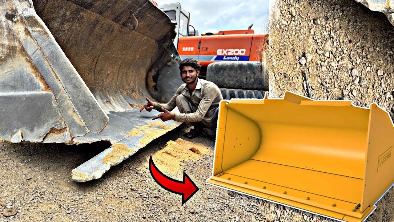 Restoration Old Caterpillar Loader Completely damaged bucket of || Complete  process work