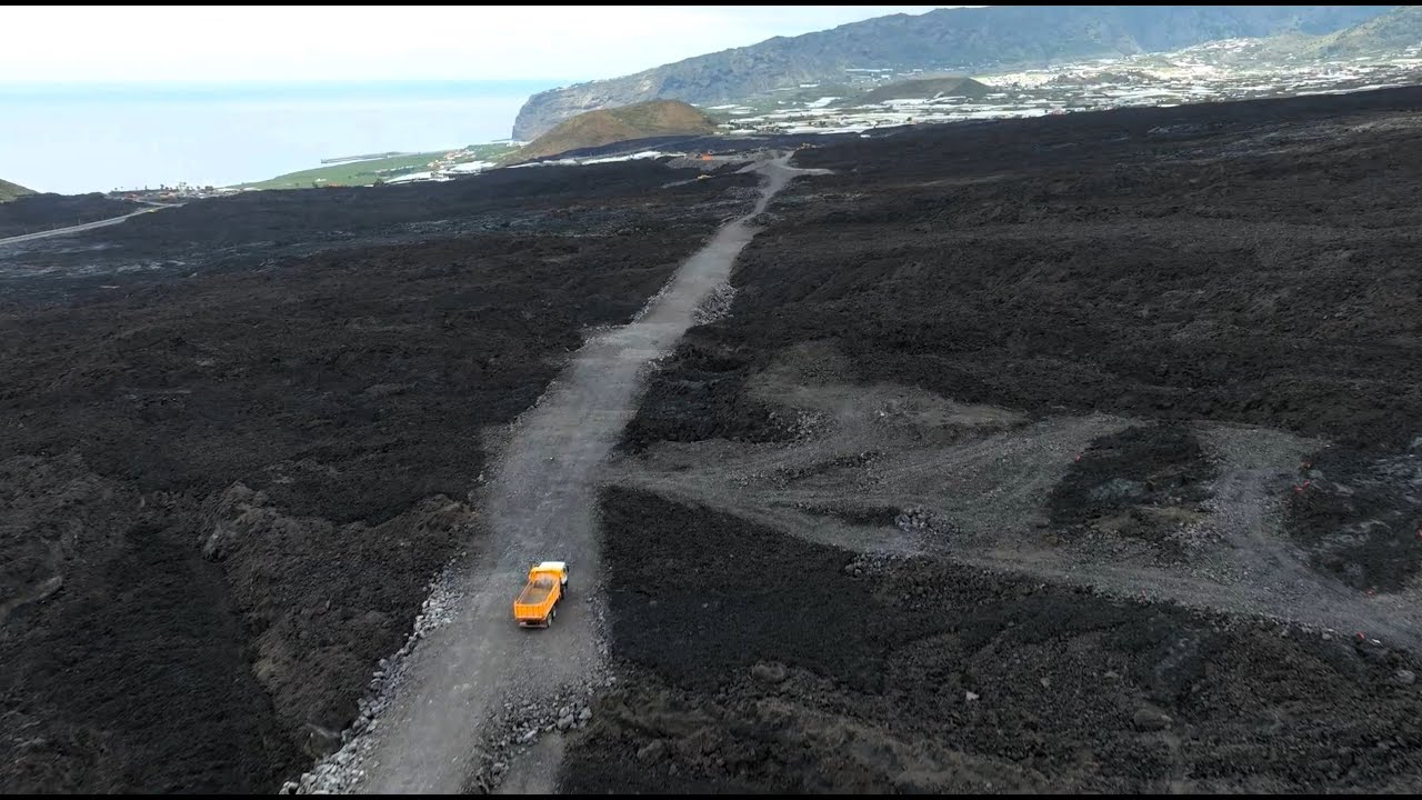 La reconstrucci&oacute;n de la carretera de Todoque, vista por I Love The World