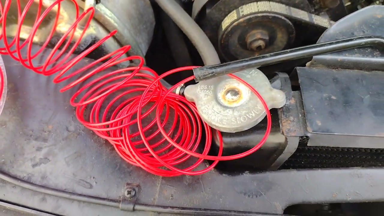 Rover return fuel line clean