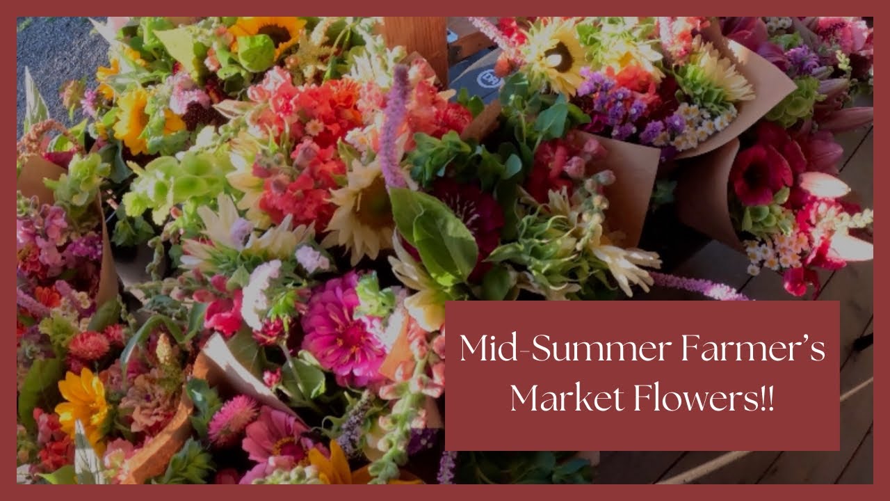 Mid-Summer Farmers Market Prep: A Day on Our Flower Farm 🌸