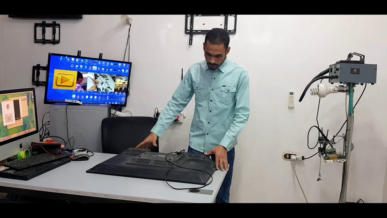 صيانه شاشه جاك 32 بوصه  .Maintenance of the 32-inch screen jack