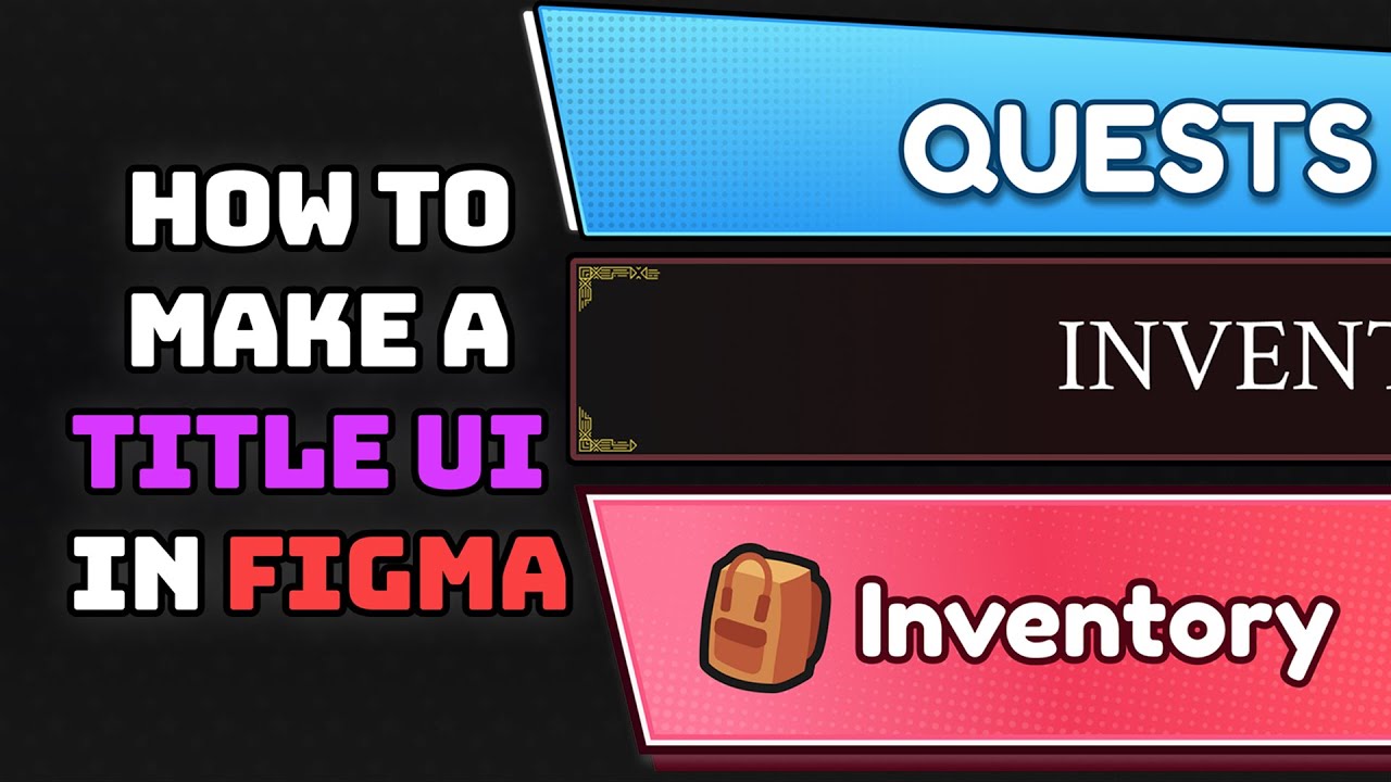 How to Make Title Ui in Figma | Roblox Tutorial