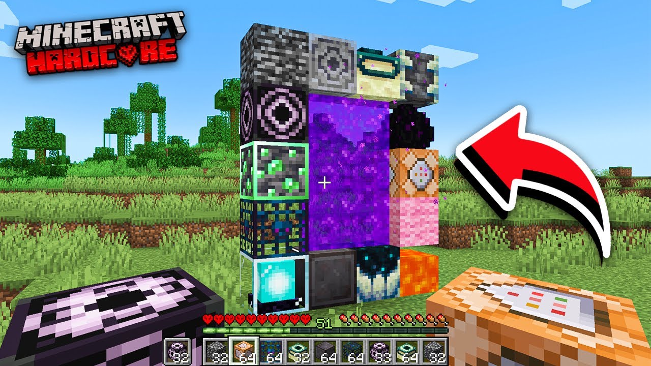 I Built an Illegal Nether Portal in Minecraft Hardcore